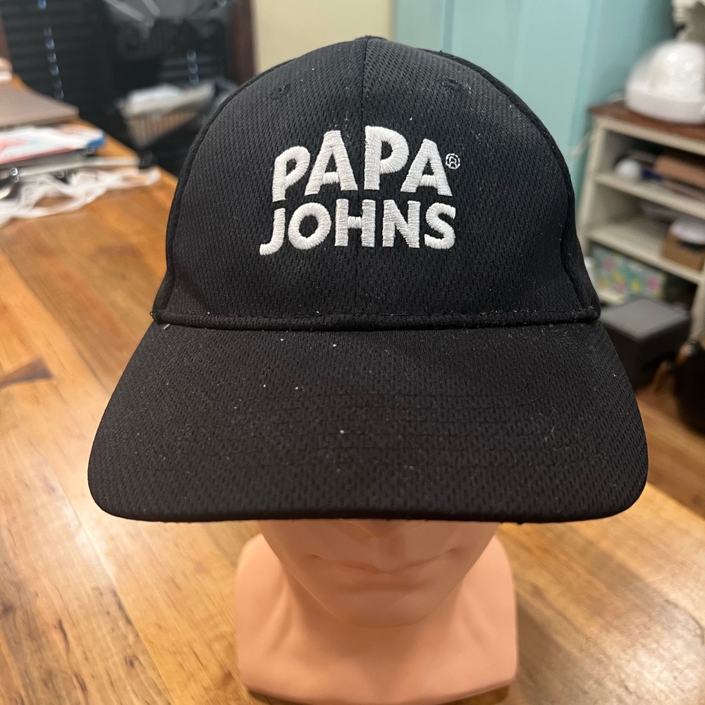 Papa Johns Black Baseball Cap